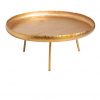 Coffee-Table-Round-Metal-Gold