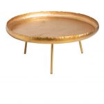 Coffee-Table-Round-Metal-Gold