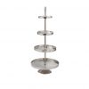 Tray-4-Levels-Round-Aluminium-Silver